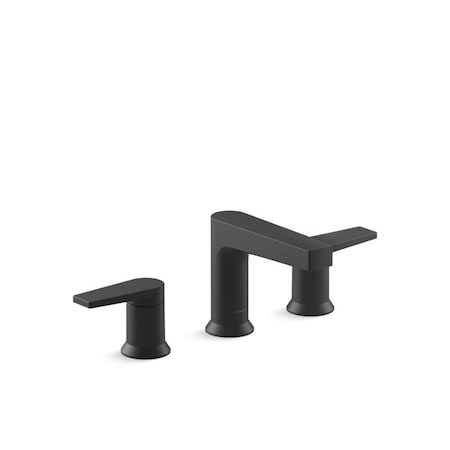 Kohler 10 in, 11 in, 12 in, 13 in, 14 in, 15 in, 16 in, 8 in, 9 in Mount, 3 Hole Bathroom Faucet 97100-4-BL